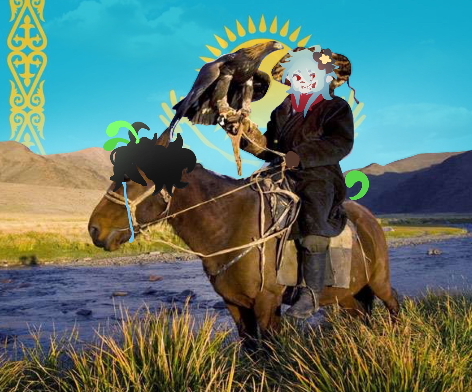 Авторский рисунок с лошадью